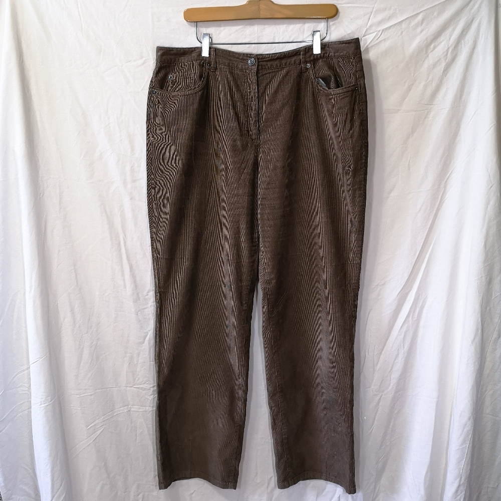 Talbots Brown Corduroy Stretch Pants